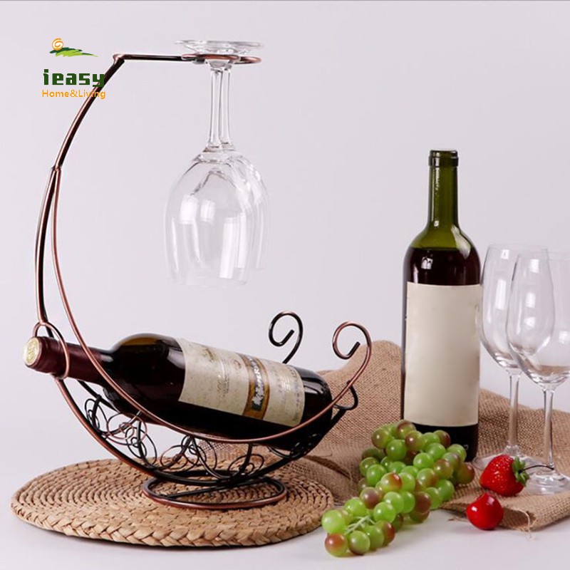 Giá đỡ chai rượu vang dùng trang trí phong cách cổ điển