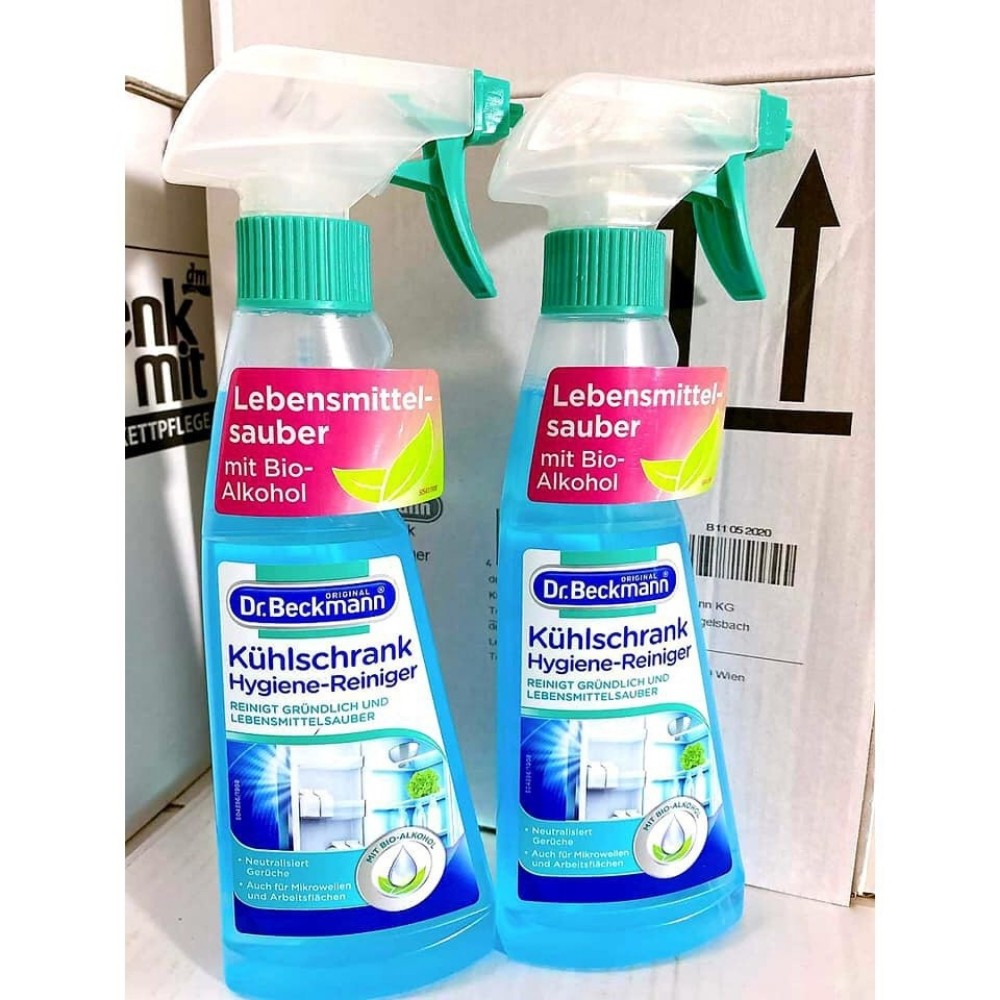 Dung dịch vệ sinh tủ lạnh DR BECKMANN 250ML - Nước vệ sinh tủ lạnh khử khuẩn, khử mùi. [Hàng Đức]