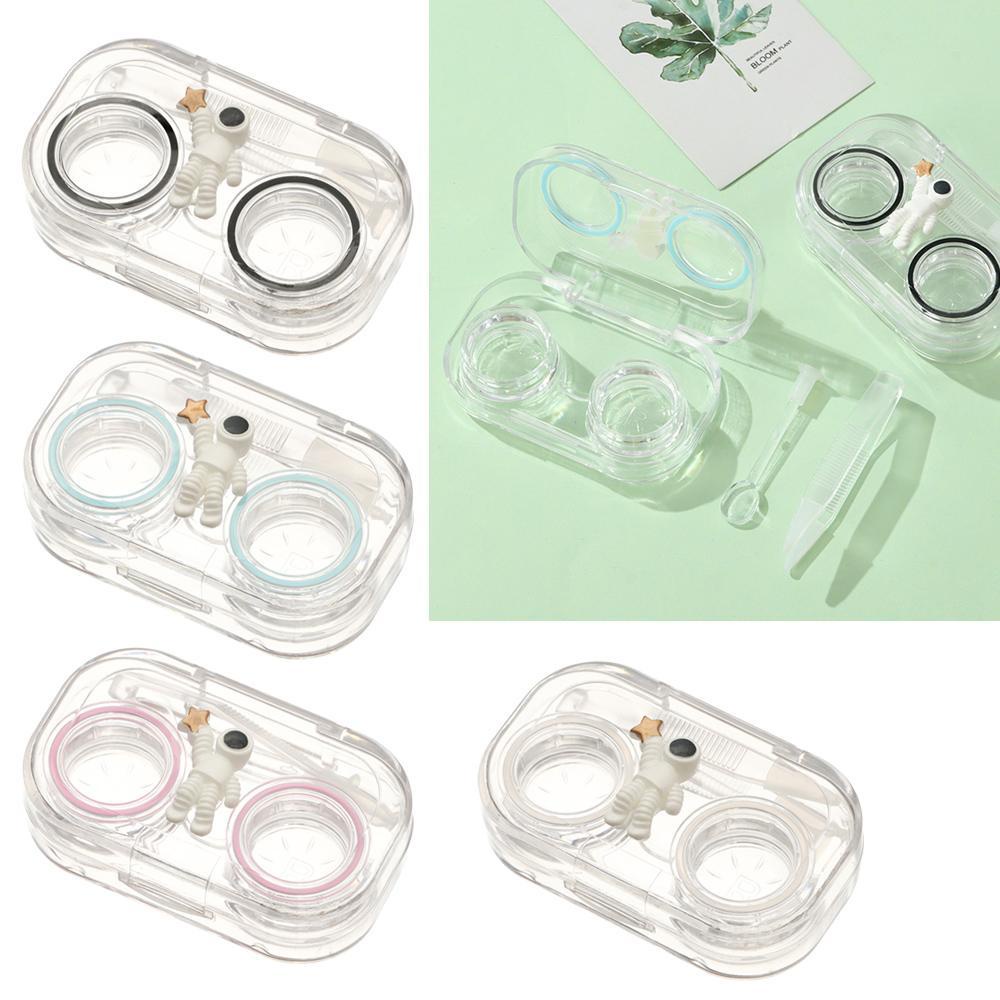 Hộp Đựng Kính Áp Tròng Mini Trong Suốt Không Cần Đinh Vít Tiện Dụng Mang Theo Du Lịch