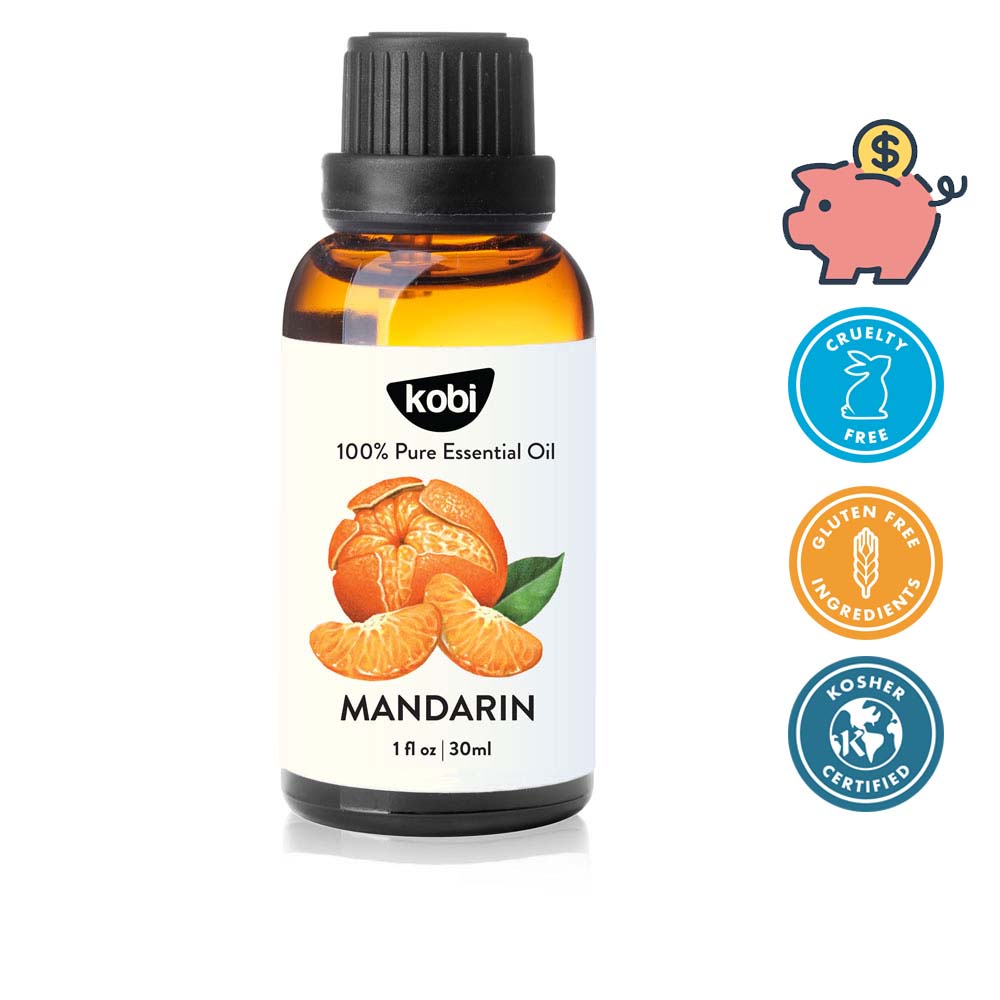 Tinh dầu Vỏ Quýt Kobi Mandarin essential oil giúp cân bằng cảm xúc, giảm stress, chống trầm cảm - 30ml