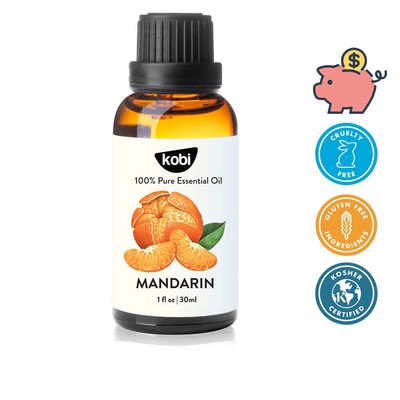Tinh dầu Vỏ Quýt Kobi Mandarin 30ml thư giãn thơm phòng tạo hương dễ chịu dùng khuếch tán