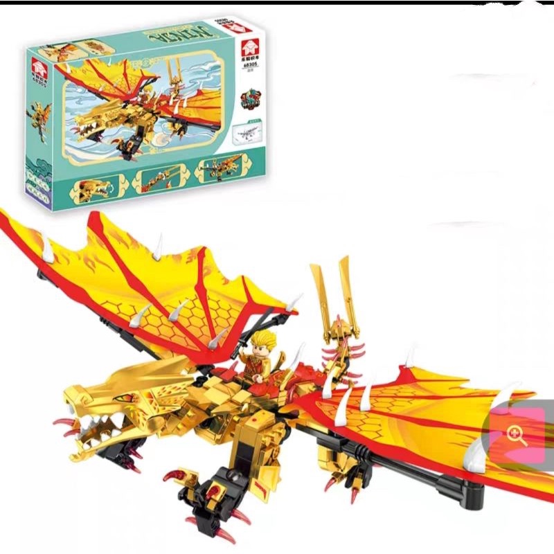 xếp hình thông minh ninja rồng có cánh 368 chi tiết