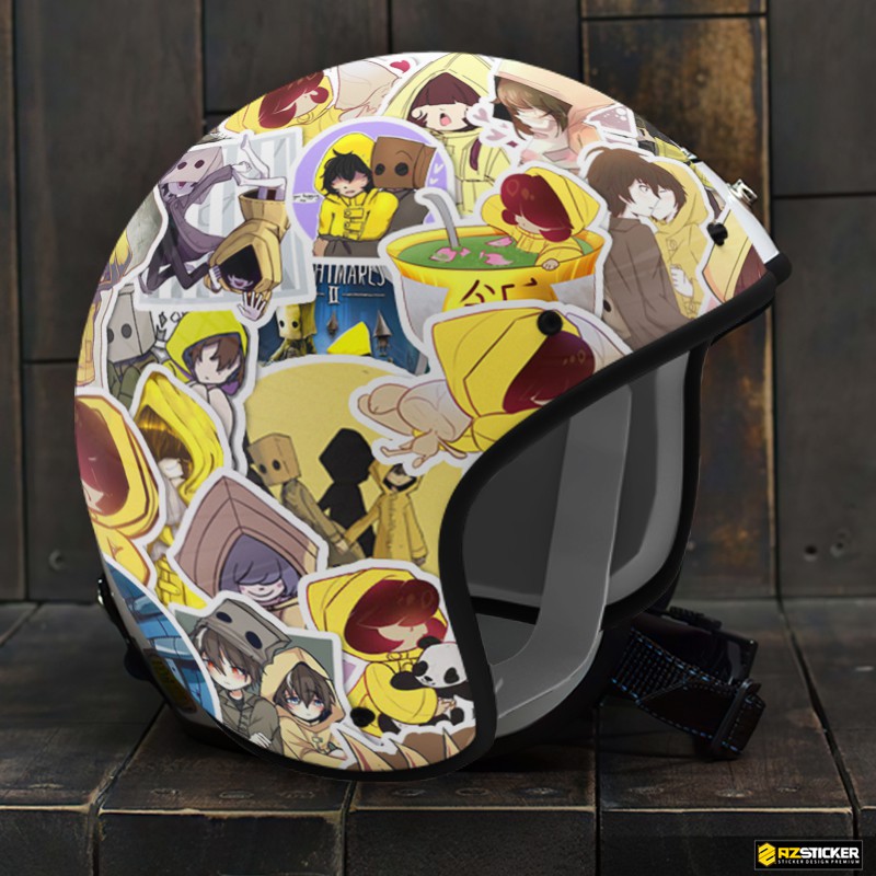 Hình Dán Trang Trí Nón Bảo Hiểm , Điện Thoại Chủ Đề Little Nighmares