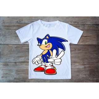 Áo thun in hình Sonic xin chào