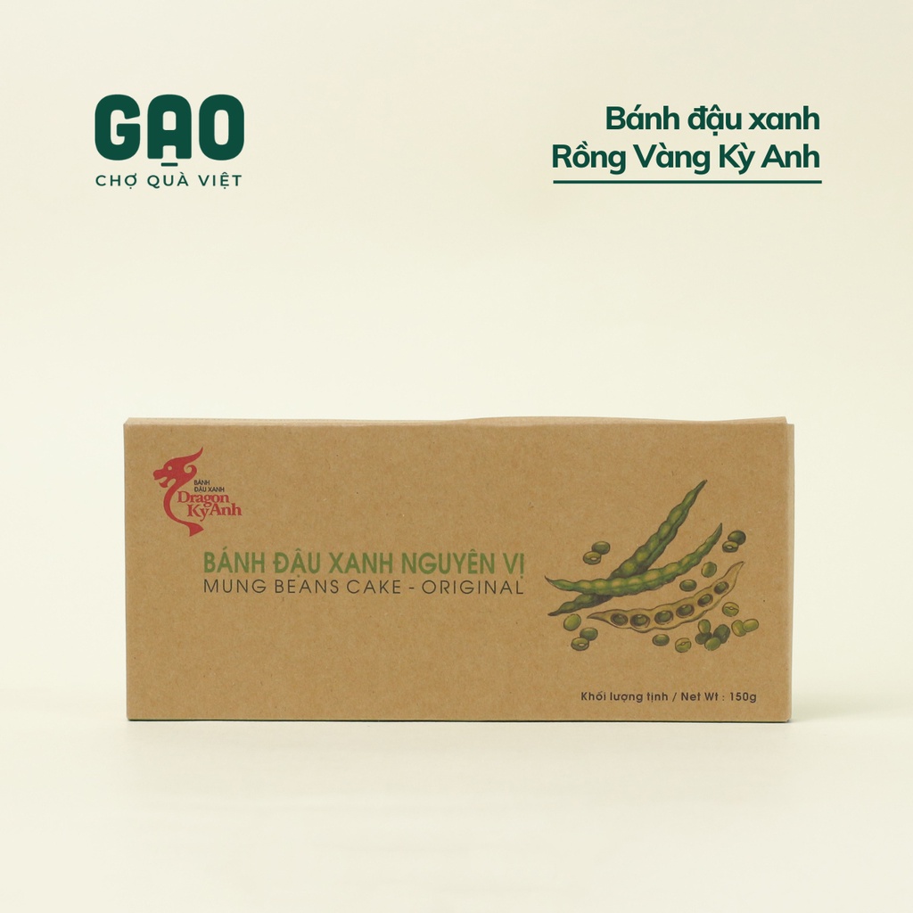 Bánh đậu xanh - Rồng Vàng Kỳ Anh - Nguyên vị, Trà xanh, Sầu riêng, Than tre