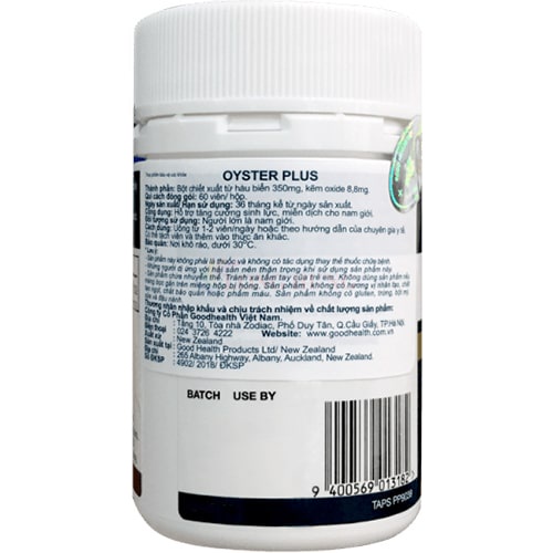 Viên uống GoodHealth Oyster Plus tinh chất hàu hỗ trợ sinh lý nam