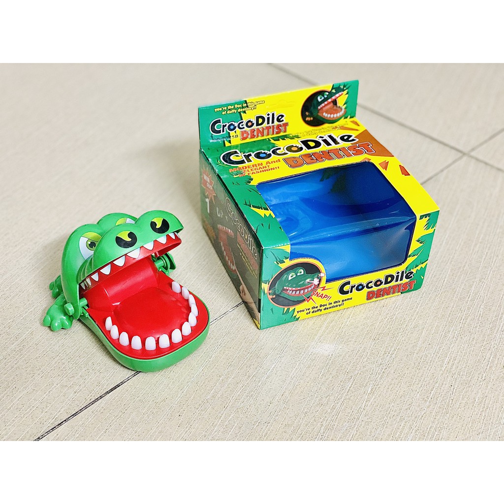 ĐỒ CHƠI CÁ SẤU CẮN TAY, trò crocodile dentist cho trẻ em bé, game tiệc tùng party may rủi hên xui, chọn răng vui nhộn