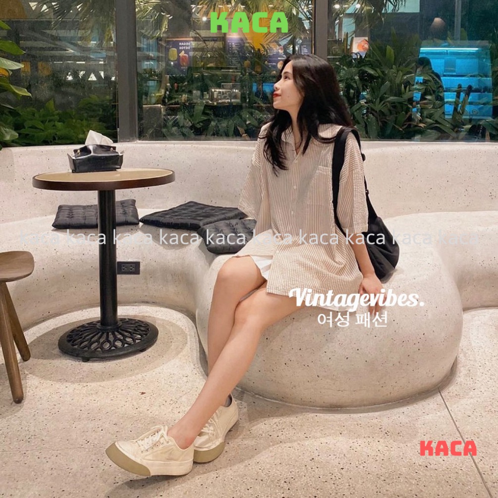 [FREESHIP] Áo sơ mi Hàn Quốc dáng rộng kẻ sọc nhiều màu Ulzzang (hàng QC) - Ảnh thật 1000% kaca