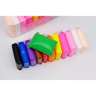 Set 12 màu đất nặn tự khô, đất sét siêu nhẹ (tặng 3 cây tạo hình)