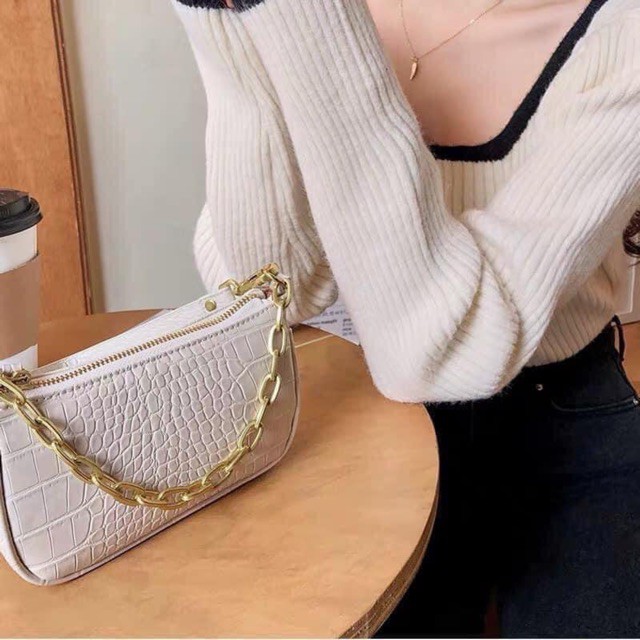 Túi Xách Nữ -  💖𝑭𝑹𝑬𝑬 𝑺𝑯𝑰𝑷 𝟱𝟬𝗸💖 Túi Cắp Nách Da Vân Rắn Kéo Khóa Tiện Lợi, Thời Trang Hàn Quốc Sành Điệu - TX01 | BigBuy360 - bigbuy360.vn