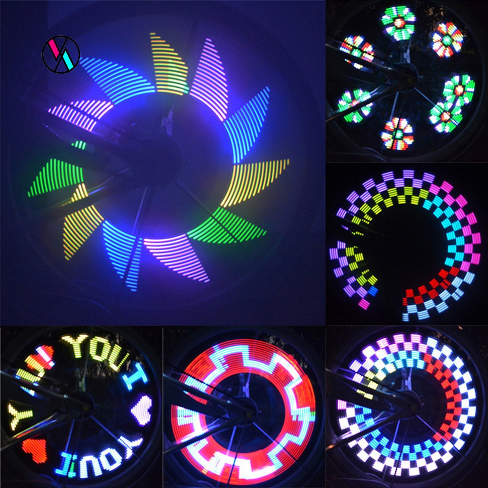 Đèn LED 32 bóng gắn căm xe đạp nhiều màu sắc tiện dụng