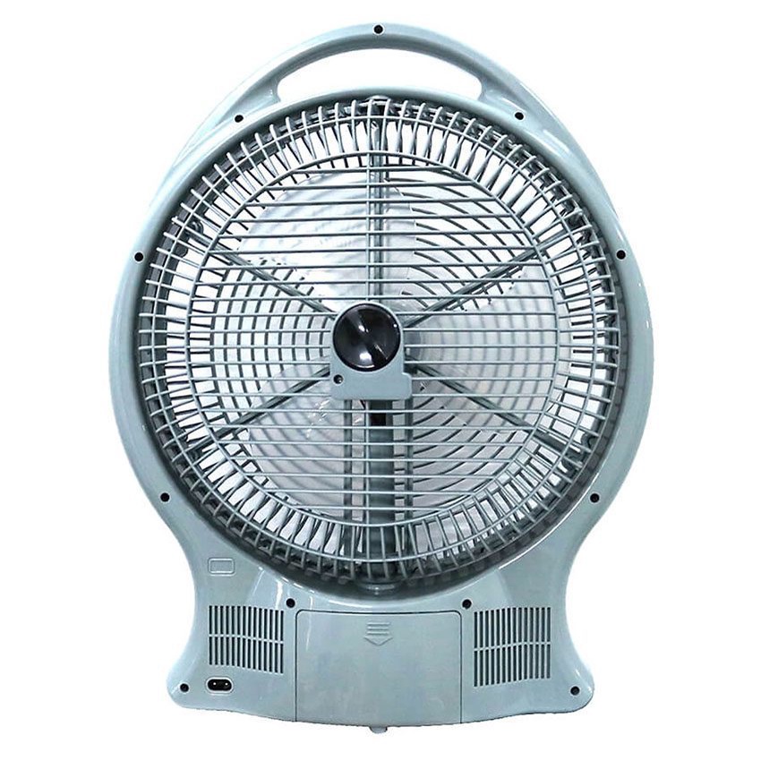 Quạt sạc tích điện Sunmax GFR12B2 tích hợp đèn chiếu sáng 2 tốc độ gió