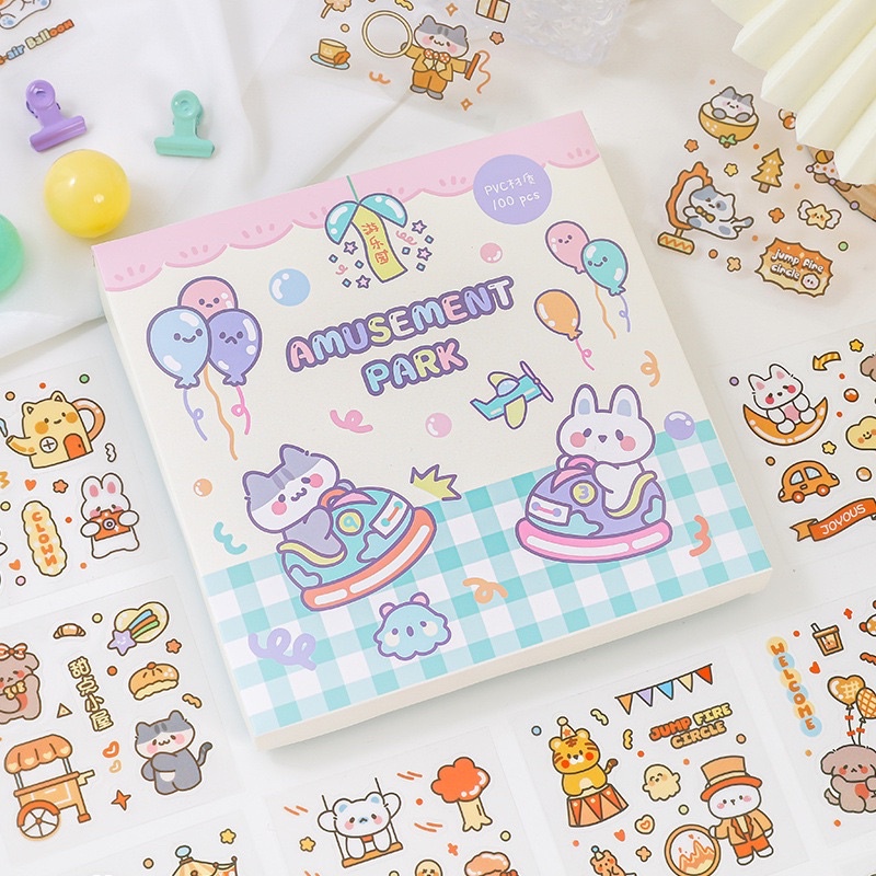 🎈Set 100, 200 sticker bong bóng