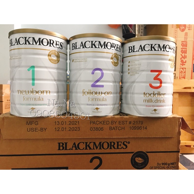 SỮA BLACKMORE ÚC 1,2,3 900 gram