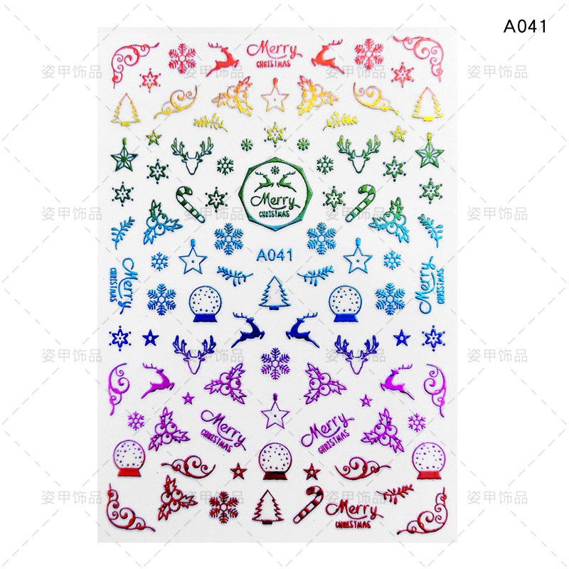 Sticker Trang Trí Móng Noel Siêu Đẹp Mẫu Mới