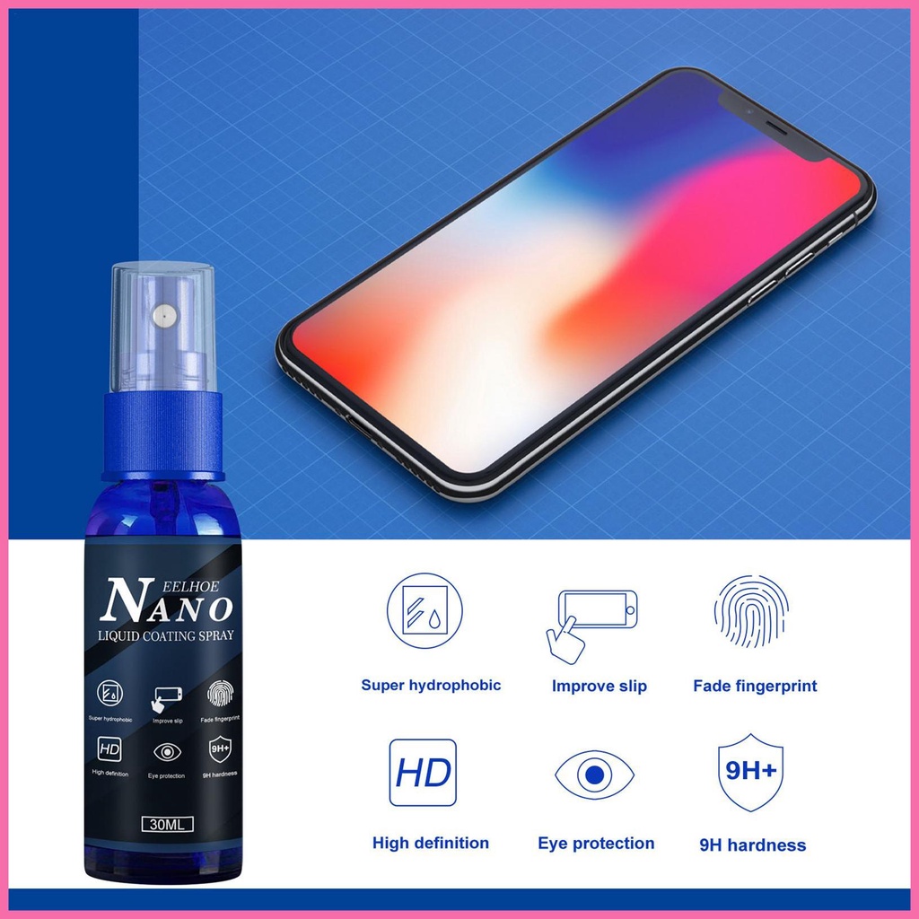 Bình Xịt Nano Chống Lưu Vân Tay Bảo Vệ Màn Hình Máy Tính