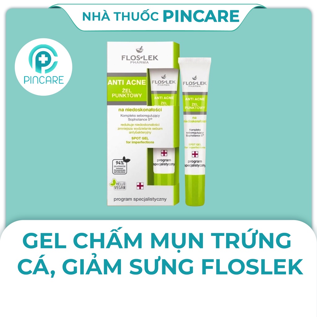 Gel chấm mụn Floslek Anti Acne Spot 20ml - Hàng chính hãng - Nhà thuốc Pincare