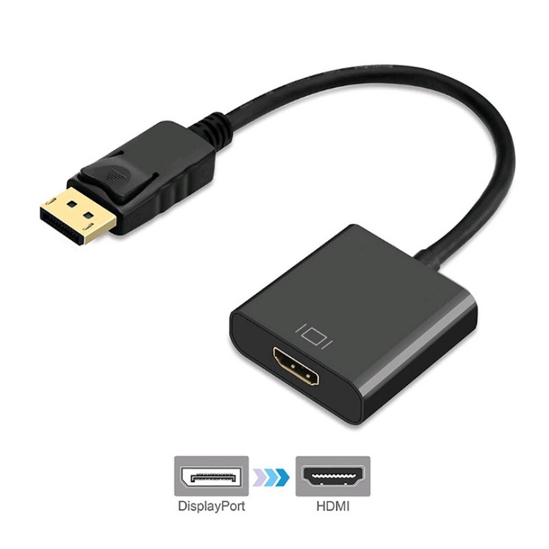 Cáp chuyển Display Port to HDMI - Chuyển từ Máy tính, Laptop qua Máy chiếu hoặc Tivi