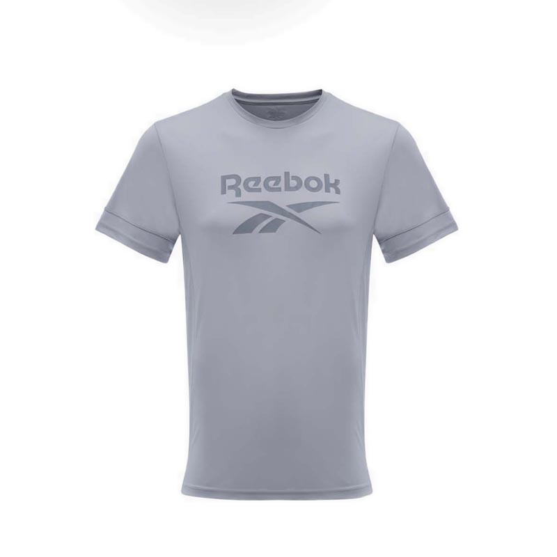 Reebok Áo Thun Màu Xám Thiết Kế Cá Tính Cho Nam