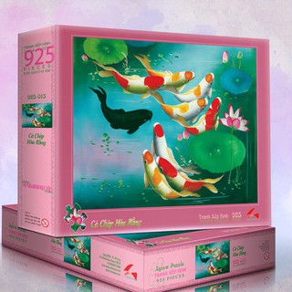 Tranh xếp hình 925 mảnh - CÁ CHÉP HÓA RỒNG