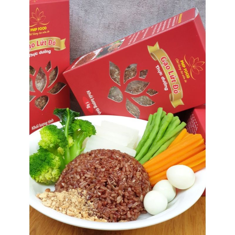 (1kg) Gạo lứt đỏ dẻo Điện Biên PMP Food