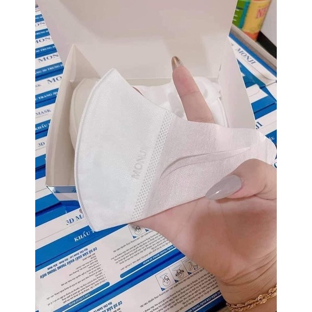 Hộp 50 chiếc Khẩu Trang 3D Mask Monji Kháng Khuẩn