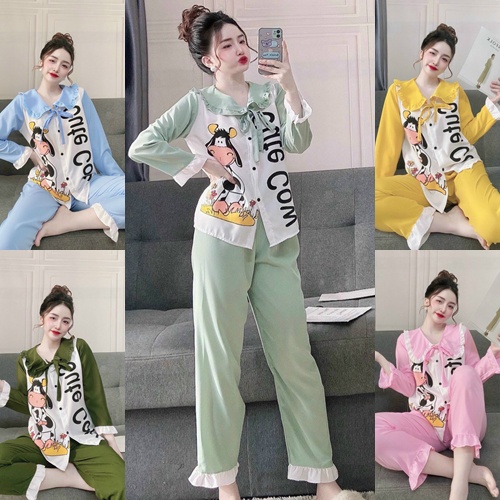 SET ĐỒ BỘ MẪU TIỂU THƯ BÈO KATE LỤA TỪ 45kg đến 58kg - ÁO KIỂU NỮ CAM KẾT HÌNH THẬT CHỦ SHOP DIỆU THANH STORE