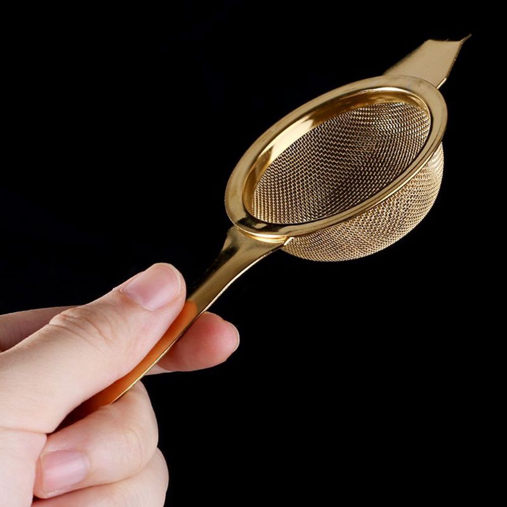 Dụng Cụ Lọc Trà Bằng Thép Không Gỉ Có Tay Cầm Tiện Lợi