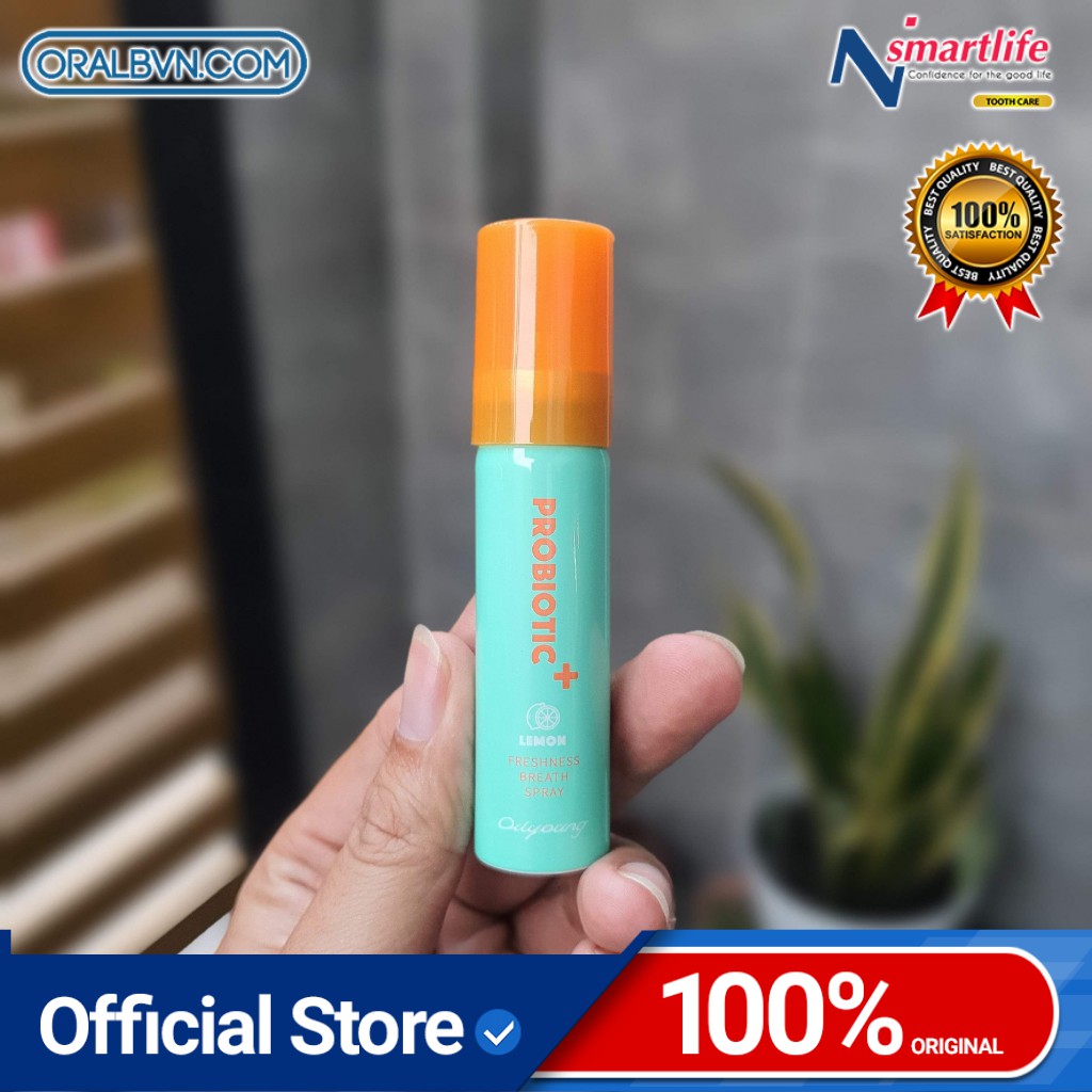 Chai xịt thơm miệng PROBIOTIC 15ml hương chanh giúp hơi thở luôn thơm mát, ngừa Vôi Răng, bán chạy nhất thị trường Trung