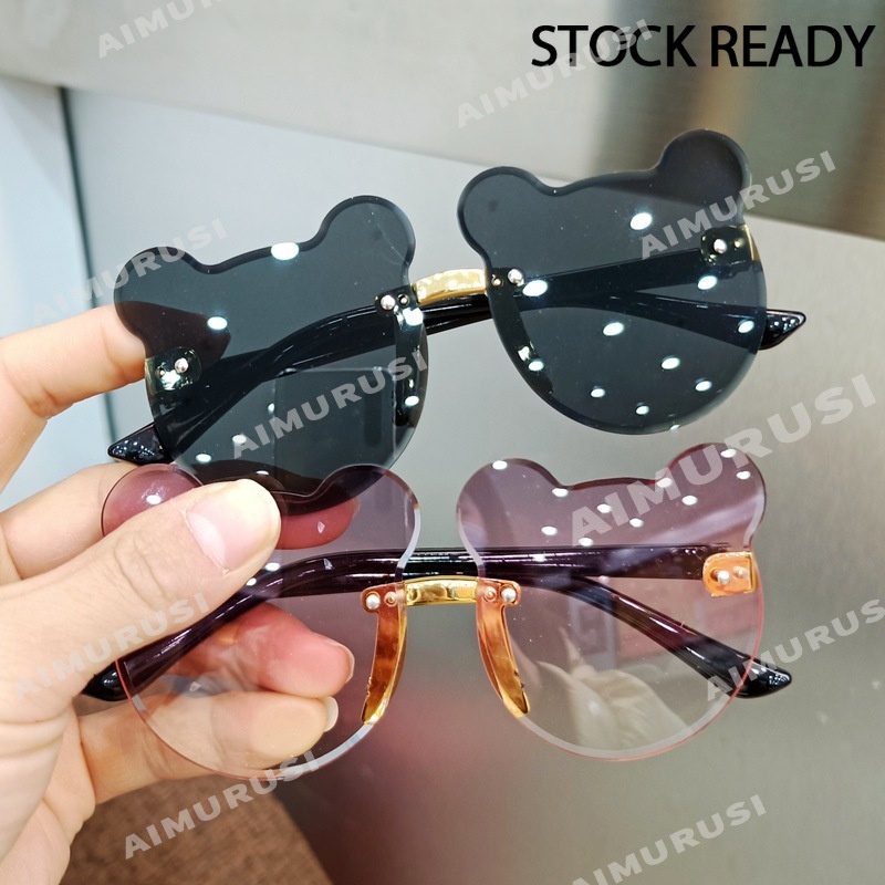 Kính mát chống tia UV hình gấu dễ thương cho bé