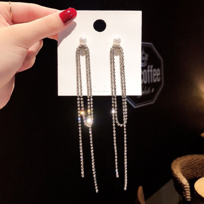 Đôi Khuyên Tai DàI PhốI HạT NgọC Trai ThờI Trang Cho Nữ