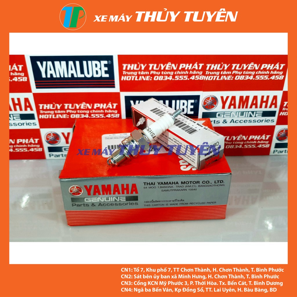 Bugi zin Exciter 135-150, Sirius , Sirius Fi , Nouvo , Janus, Grande , Taurus... và các dòng xe yamaha chính hãng 100%