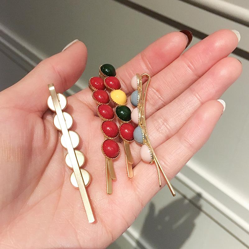 💖Wiki💖 multiple colour Mini ball Hair clip