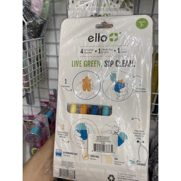 Set 4 ống hút Ello