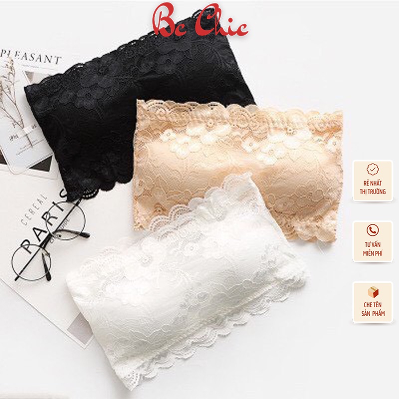 Áo REN QUÂY KHÔNG DÂY CÓ MÓC CÀI SAU CỰC QUYẾN RŨ DỄ MẶC 113 BC_CHIC LINGERIE