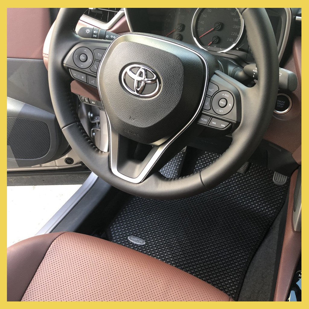Thảm lót sàn ô tô Kata cho xe Toyota Cross - Nhập khẩu Thái Lan, vừa khít sàn xe, không mùi ẩm mốc
