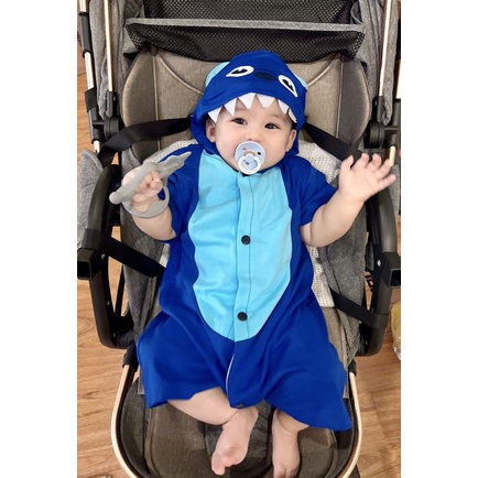 Body đùi in hình thú có mũ ngộ ngĩnh cho bé trai và bé gái sơ sinh 3-14kg, hàng đẹp - BD15