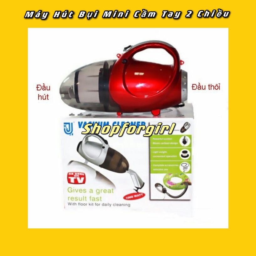 Máy Hút Bụi Mini Cầm Tay 2 Chiều Vacuum Cleaner - SHOPFORGIRL