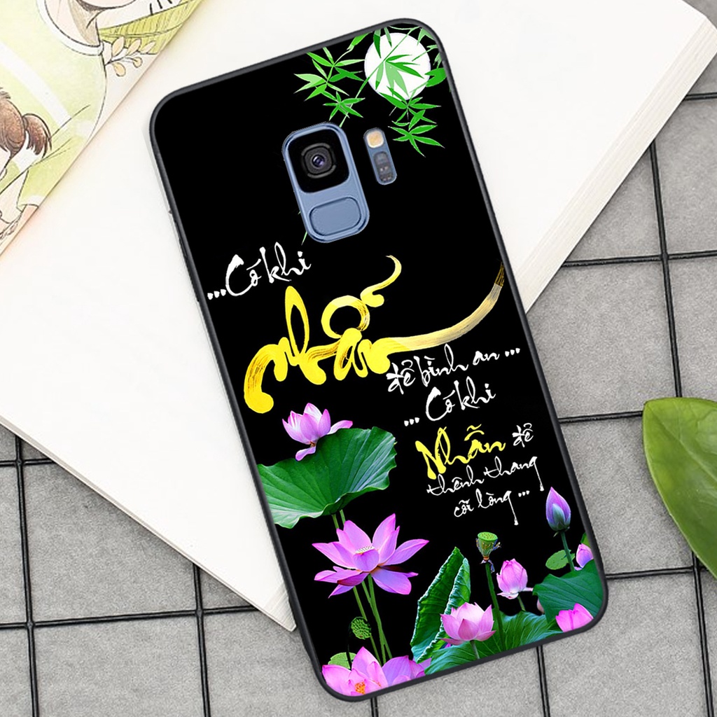 Ốp lưng Samsung Galaxy S9 in hình chữ tài chữ lộc, Cha Mẹ, bình an SIÊU ĐẸP