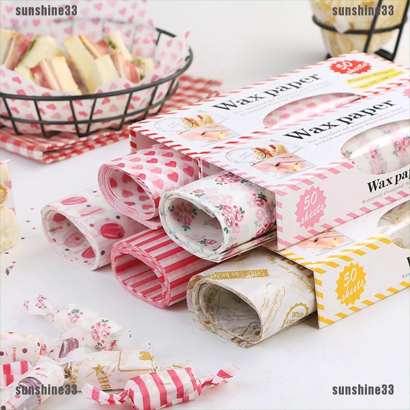 Set 50 Giấy Gói Bánh Mì / Bánh Mì Sandwich Tiện Dụng