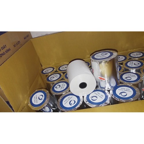 Giấy In Bill K80 Phi 80 Thùng 50 Cuộn, In Hóa Đơn Nhà Hàng, Caphe, Siê, Mịn, Giấy In Nhiệt, In,In Hóa Đơ