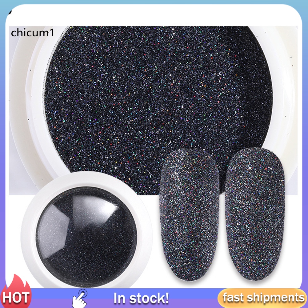 [Hàng mới về] Hộp bột kim tuyến lấp lánh siêu mỏng trang trí móng tay nghệ thuật thời trang dành cho nữ