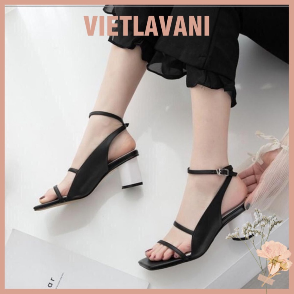 Giày Sandal gót tròn cao 5 phân trẻ trung  LNS21