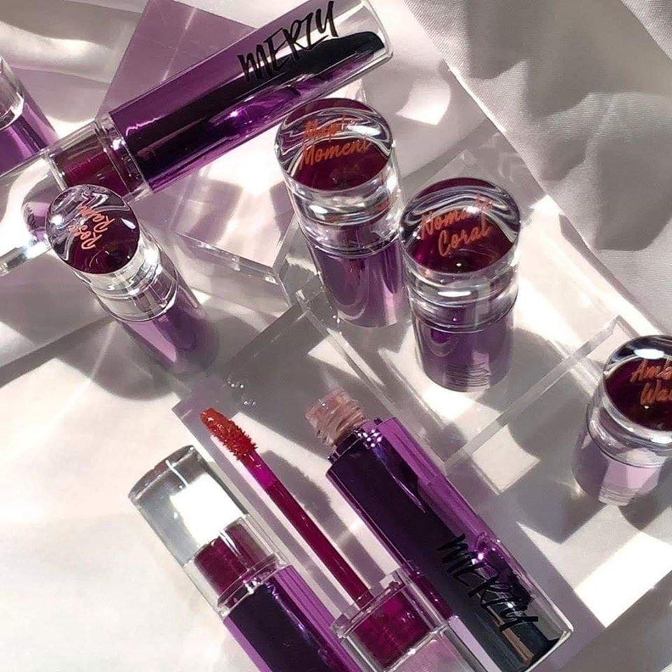 Son Tint Bóng Ánh Nhũ Siêu Lì Merzy Aurora Dewy Tint | BigBuy360 - bigbuy360.vn