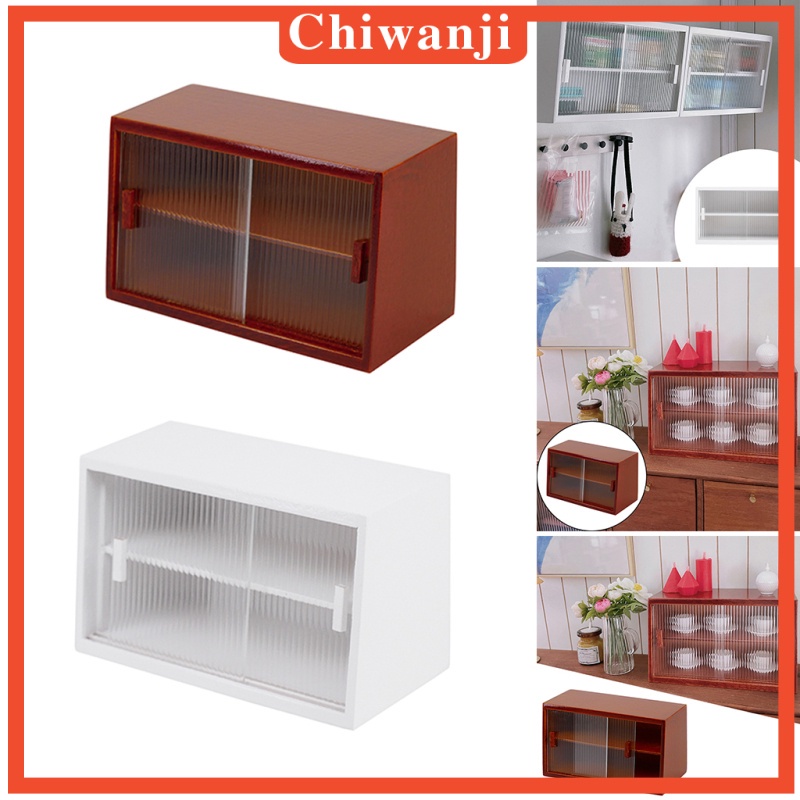 Tủ đựng bánh kẹo mini tỉ lệ 1: 12 dành cho trang trí nhà búp bê