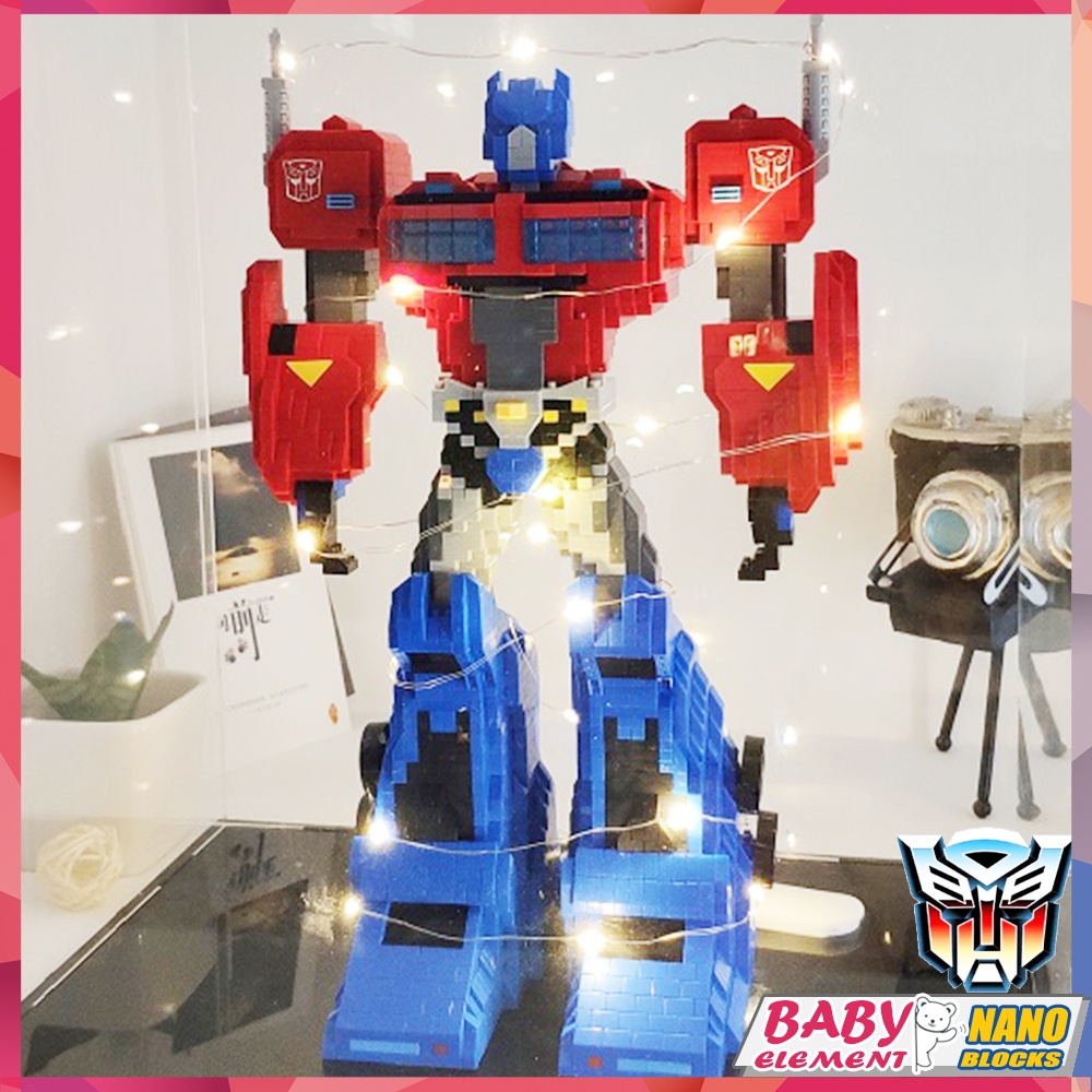 Đồ Chơi Lắp Ráp Robot Biến Hình Optimus Prime G1 DIY
