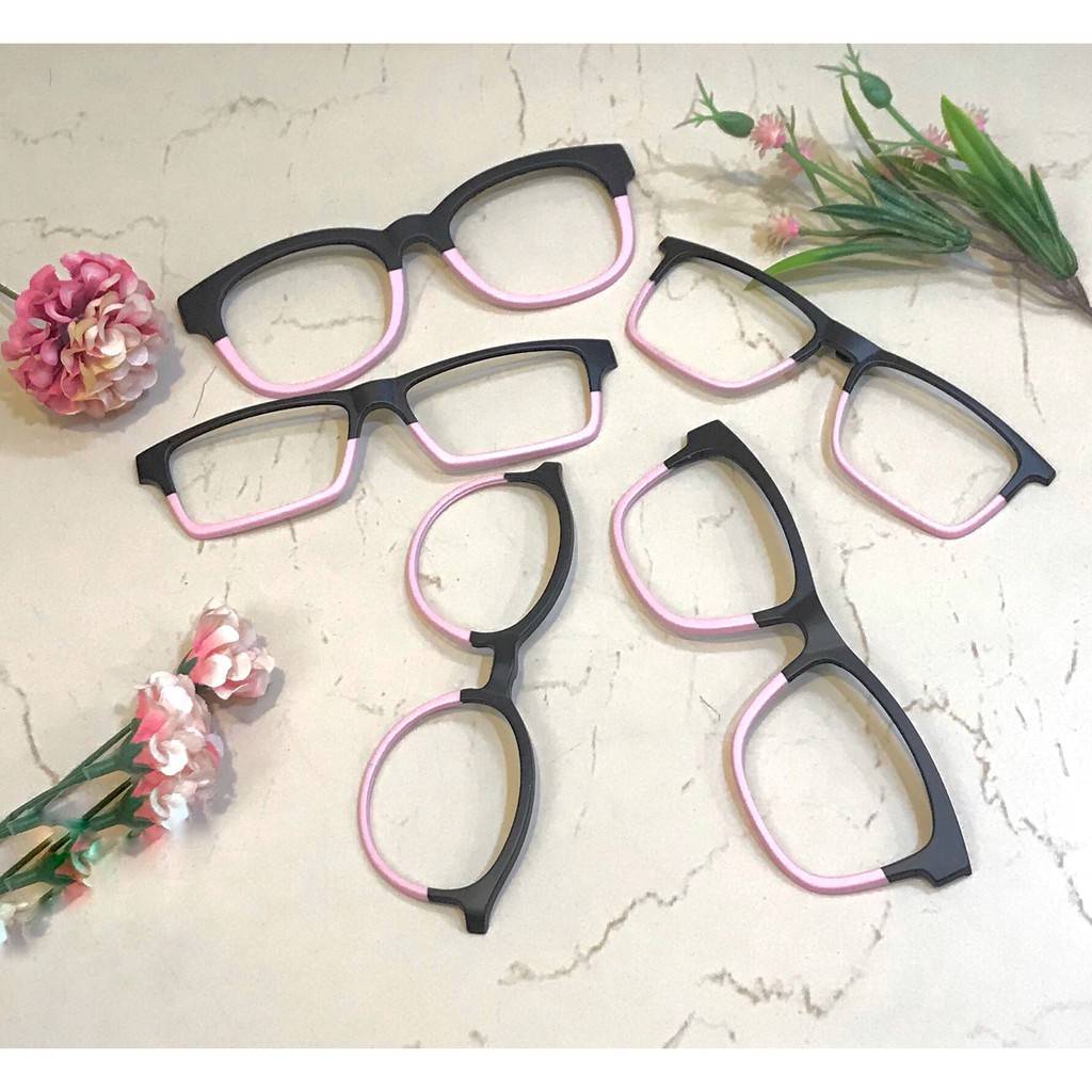 COMBO2.1❤️GỌNG+2 MẶT KÍNH❤️Mắt kính Custumeye❤️Kính mát cận râm thời trang nam nữ nhiều màu gọng vuông tròn Hot Trend | BigBuy360 - bigbuy360.vn