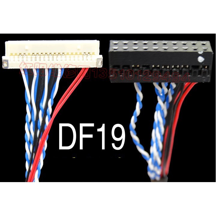 Cáp LVDS DF19 20p  cho màn hình N121X5-L01 / IAXG02D / CLAA121WA01