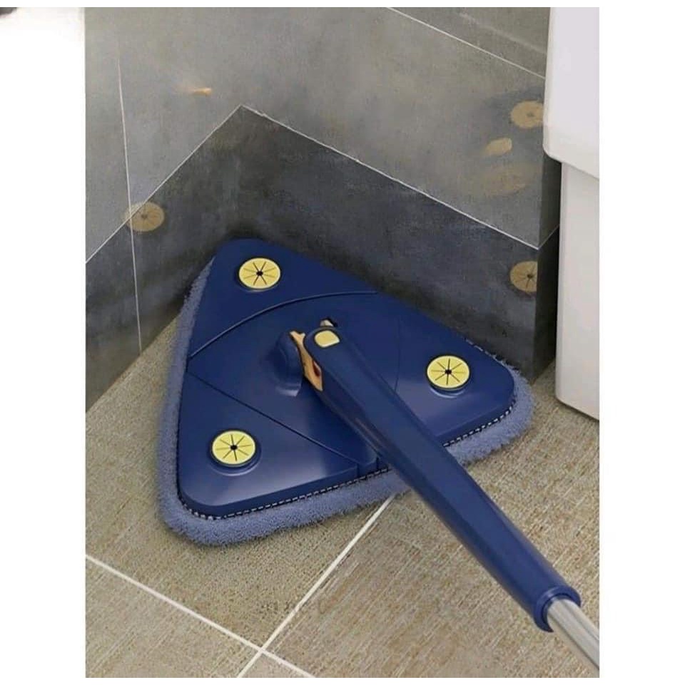 CHỔI TỰ VẮT HÌNH TAM GIÁC, CHỔI LAU NHÀ, LAU TƯỜNG XOAY 360 ĐỘ ĐA NĂNG