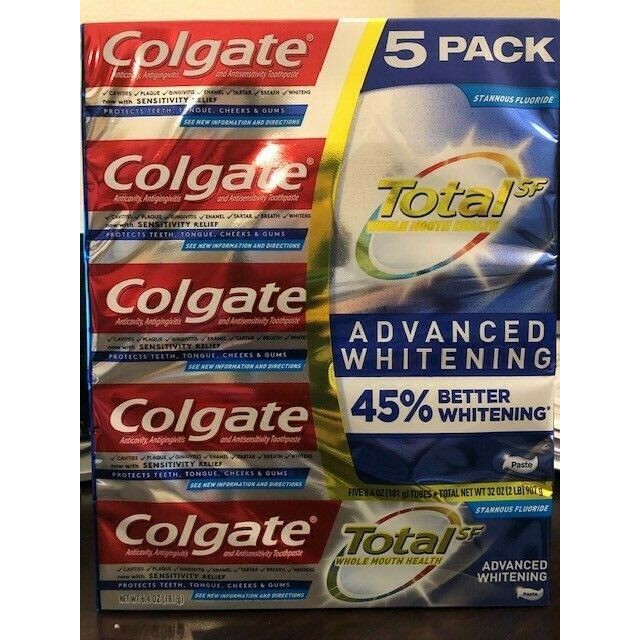 Kem Đánh Răng Colgate Total SF Advanced Whitening Của Mỹ 181g